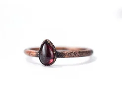 SALE Garnet ring | Deep Red Garnet ring