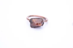 SALE Garnet ring | Orange Garnet ring