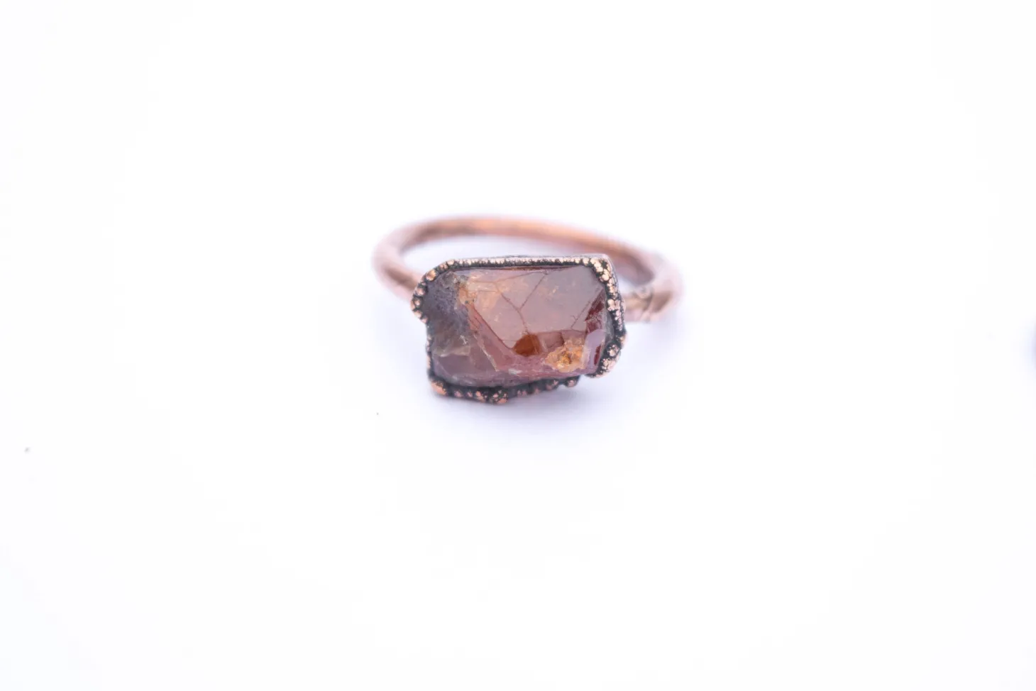 SALE Garnet ring | Orange Garnet ring