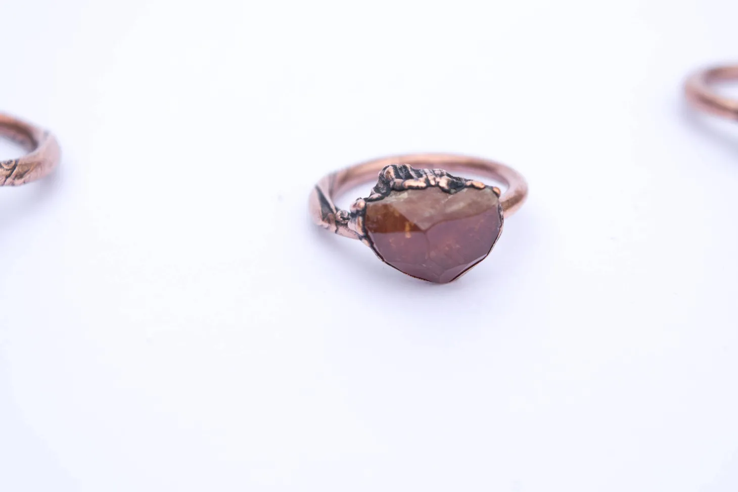 SALE Garnet ring | Orange Garnet ring