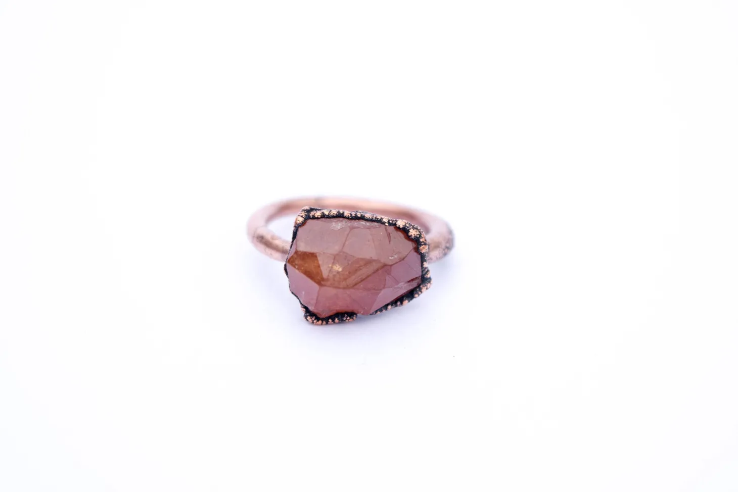 SALE Garnet ring | Orange Garnet ring