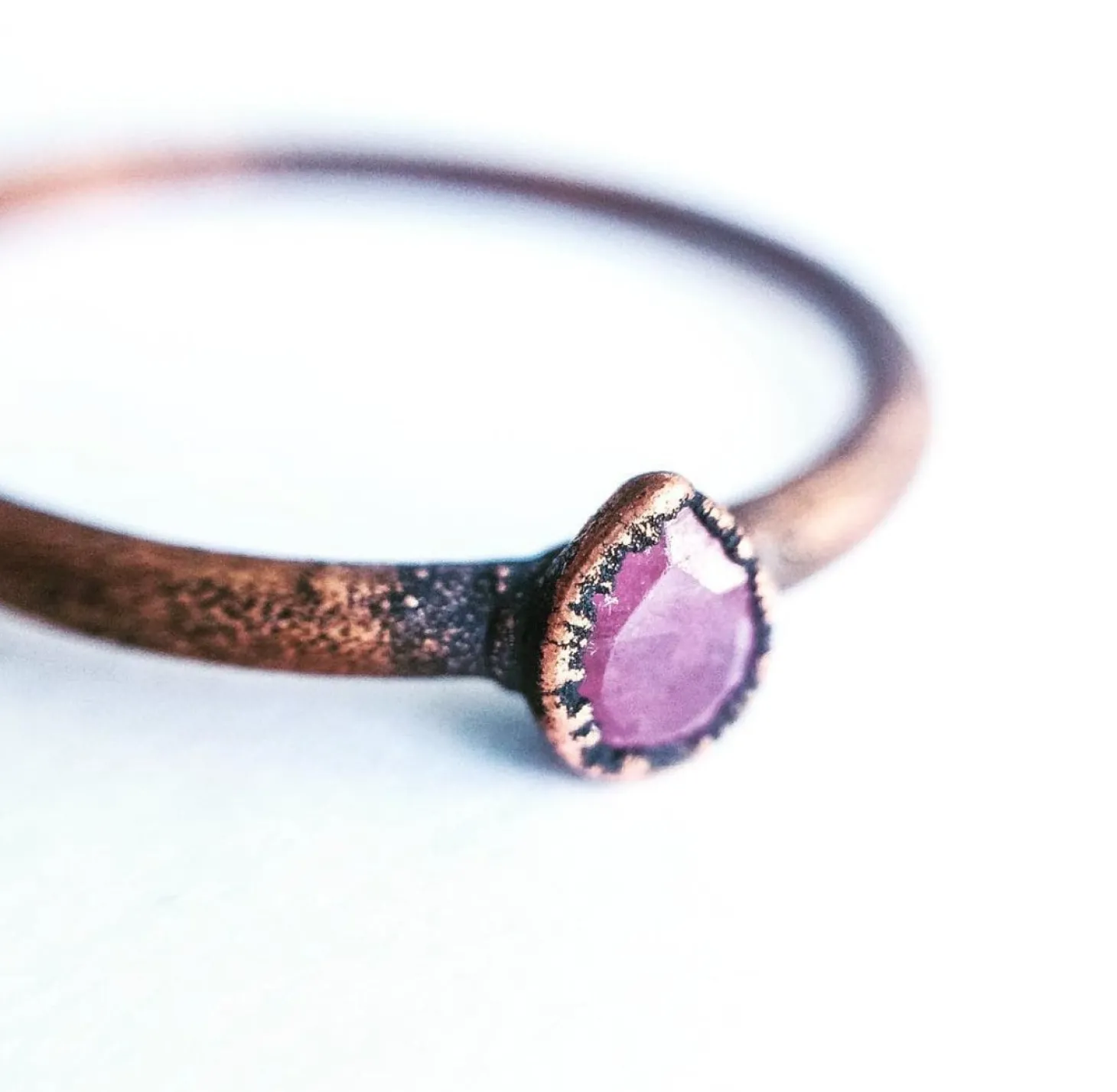 SALE Genuine ruby ring | Untreated ruby jewelry