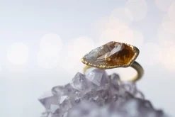 SALE Gold Citrine ring | Natural citrine ring