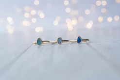 SALE Gold Opal ring | Stacking birthstone ring
