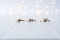 SALE Gold raw crystal ring | Herkimer diamond ring