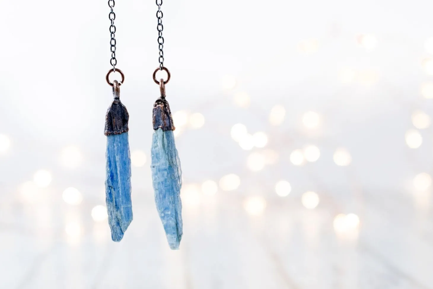 SALE Kyanite crystal | Blue kyanite earrings