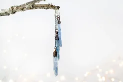 SALE Kyanite crystal | Blue kyanite earrings
