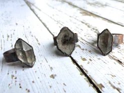SALE Large ring | Herkimer diamond ring