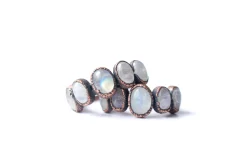 SALE Multi Stone Ring | Rainbow moonstone ring