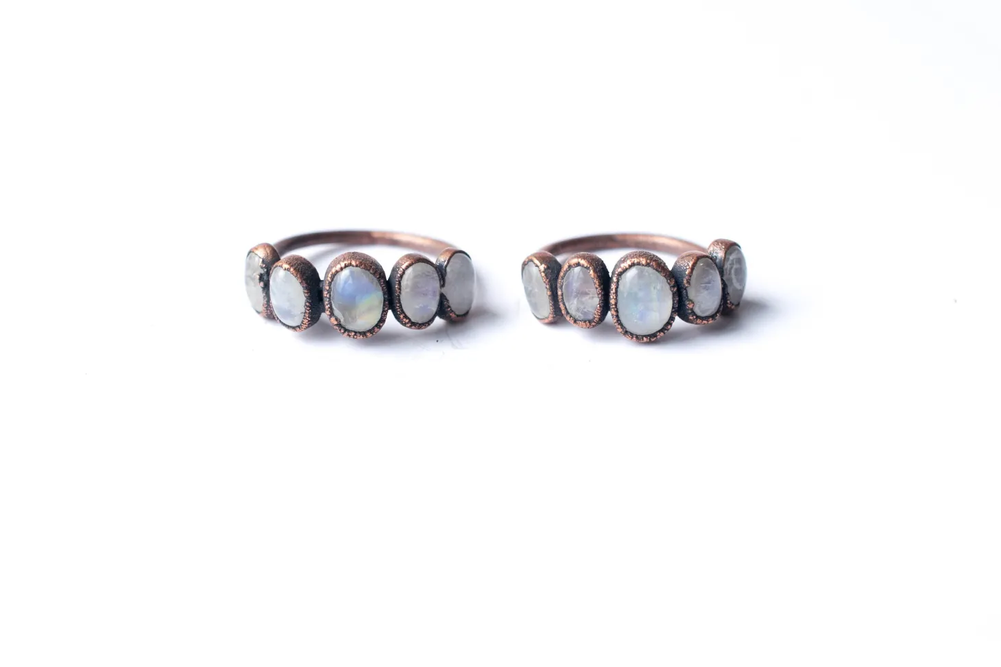 SALE Multi Stone Ring | Rainbow moonstone ring