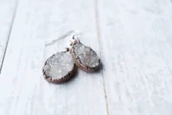 SALE Natural crystal | Druzy crystal earrings
