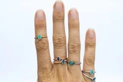 SALE Opal birth ring | Stacking birth ring