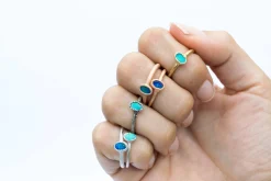SALE Opal birth ring | Stacking birth ring