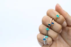 SALE Opal birth ring | Stacking birth ring