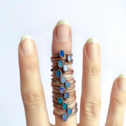 SALE Opal ring | Raw mineral ring
