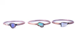 SALE opal ring | Rough opal ring