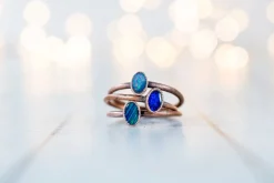 SALE Opal ring | Stacking birthstone ring
