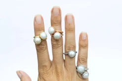 SALE Pearl ring | Pearl stacking ring