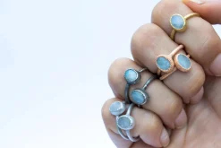 SALE Rainbow moonstone ring | June Birthstone Ring