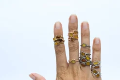 SALE Raw amber ring | Untreated baltic amber jewelry