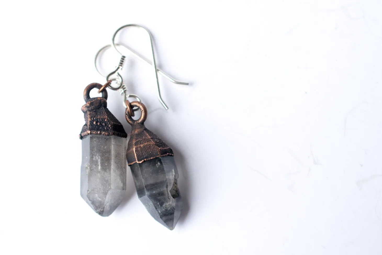 SALE Raw crystal earrings | Quartz crystal earrings