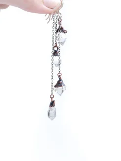 SALE Raw crystal | Quartz crystal earrings