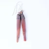 SALE Raw crystal | Red quartz crystal earrings
