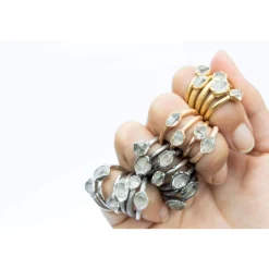 SALE Raw crystal ring | Herkimer diamond ring