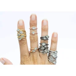 SALE Raw crystal ring | Herkimer diamond ring