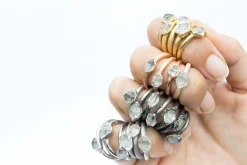 SALE Raw crystal ring | Herkimer diamond ring