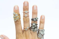 SALE Raw crystal ring | Herkimer diamond ring