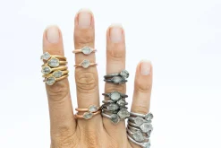 SALE Raw crystal ring | Herkimer diamond ring