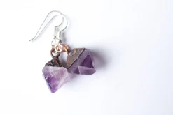 SALE Raw fluorite earrings | Rough fluorite