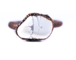 SALE Raw howlite ring | Natural howlite