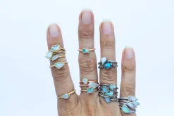 SALE Raw opal ring | Rough opal ring