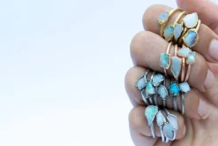 SALE Raw opal ring | Rough opal ring