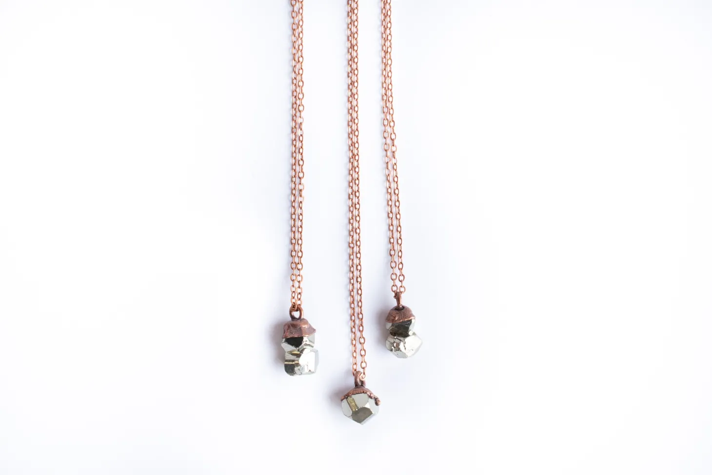 SALE Raw pyrite necklace | Pyrite necklace