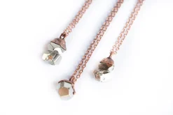 SALE Raw pyrite necklace | Pyrite necklace