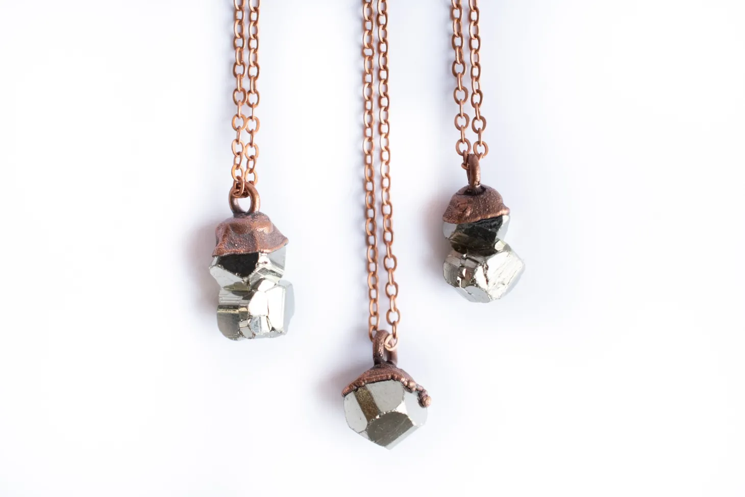 SALE Raw pyrite necklace | Pyrite necklace
