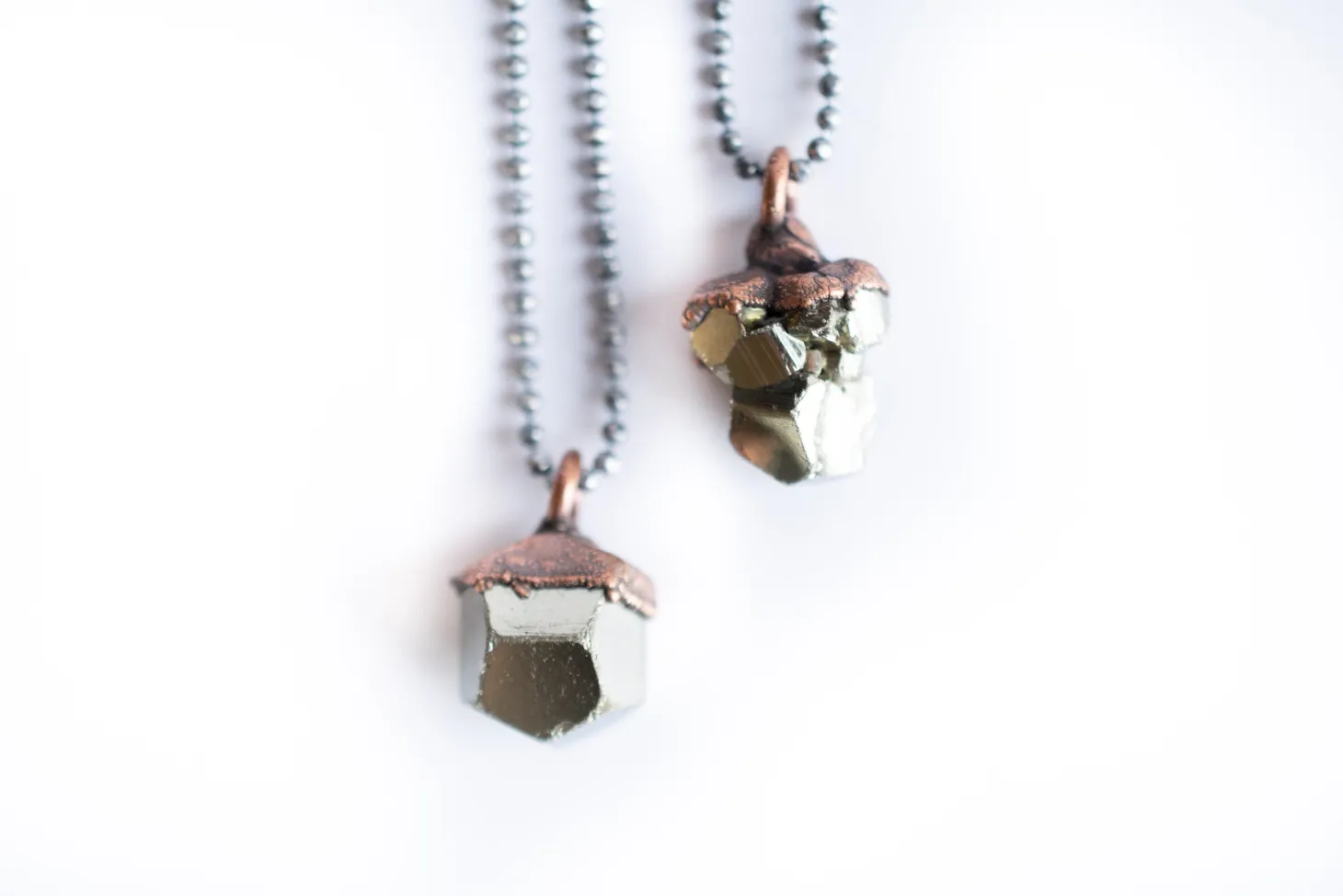 SALE Raw pyrite necklace | Pyrite necklace