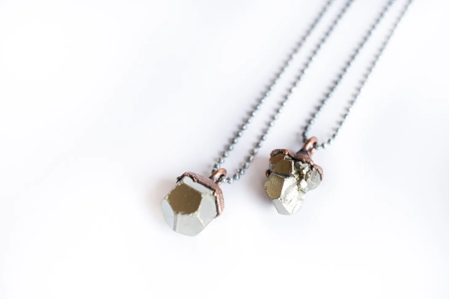 SALE Raw pyrite necklace | Pyrite necklace