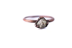 SALE Raw pyrite ring | Fool's gold jewelry