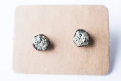 SALE Raw pyrite studs | Fool's gold