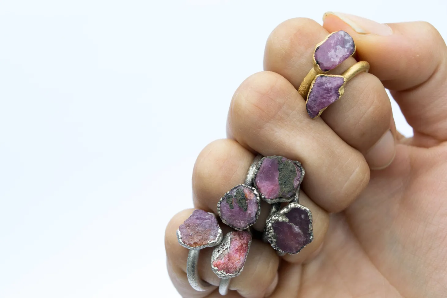 SALE Raw ruby ring | Red ruby crystal ring