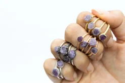 SALE Raw ruby ring | Red ruby stacking ring