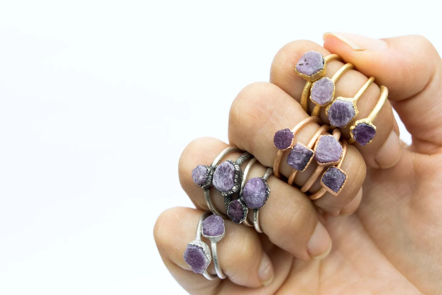 SALE Raw ruby ring | Red ruby stacking ring