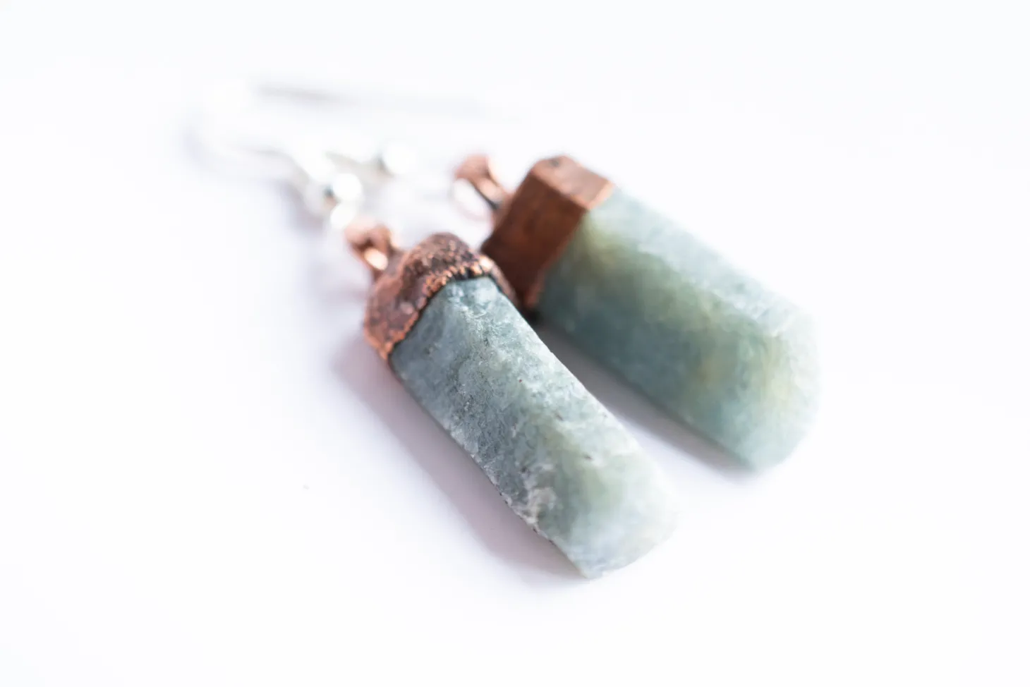 SALE Raw sapphire earrings | Blue sapphire earrings