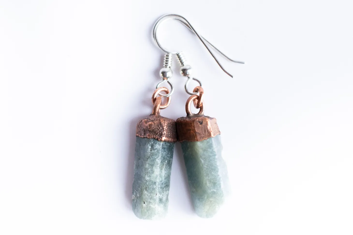 SALE Raw sapphire earrings | Blue sapphire earrings