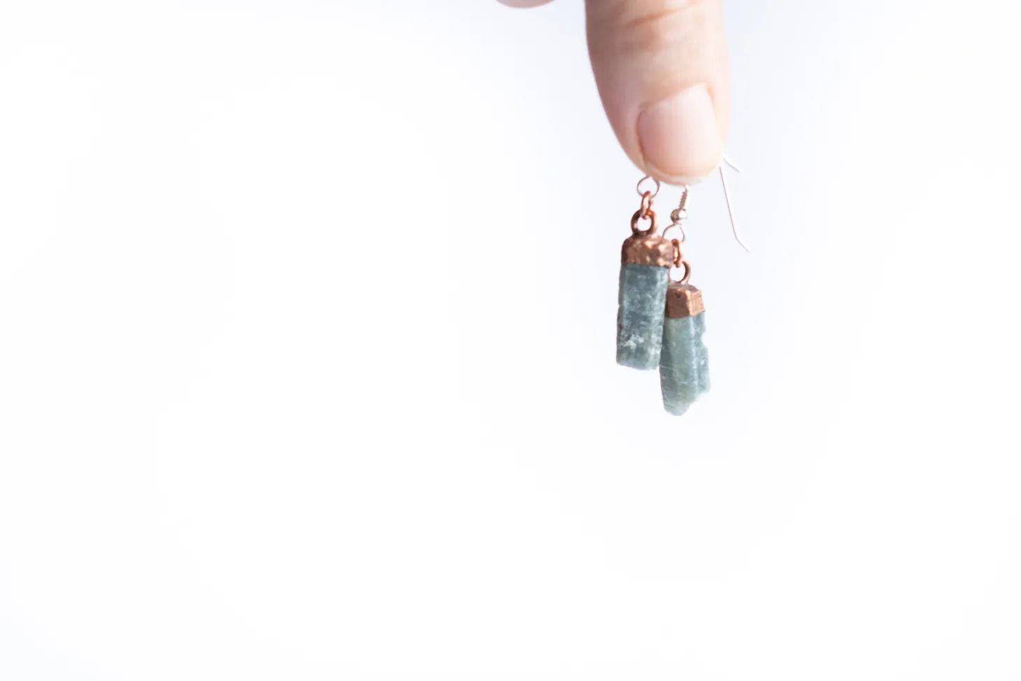 SALE Raw sapphire earrings | Blue sapphire earrings