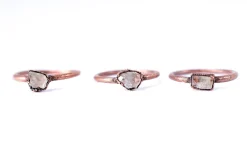 SALE Raw Topaz ring | Topaz crystal ring